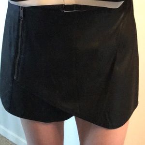 Free People leather mini skirt